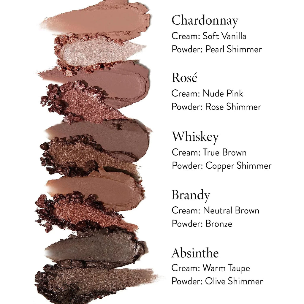 LAURA GELLER NEW YORK Make It A Double Dual-Ended Eyeshadow - RosÃ© - Cream Eyeshadow Stick + Matching Powder Eyeshadow - Crease-Proof and Smudge-Proof
