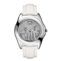 E08504G6 Men White Leather Watch - Perfect for your project