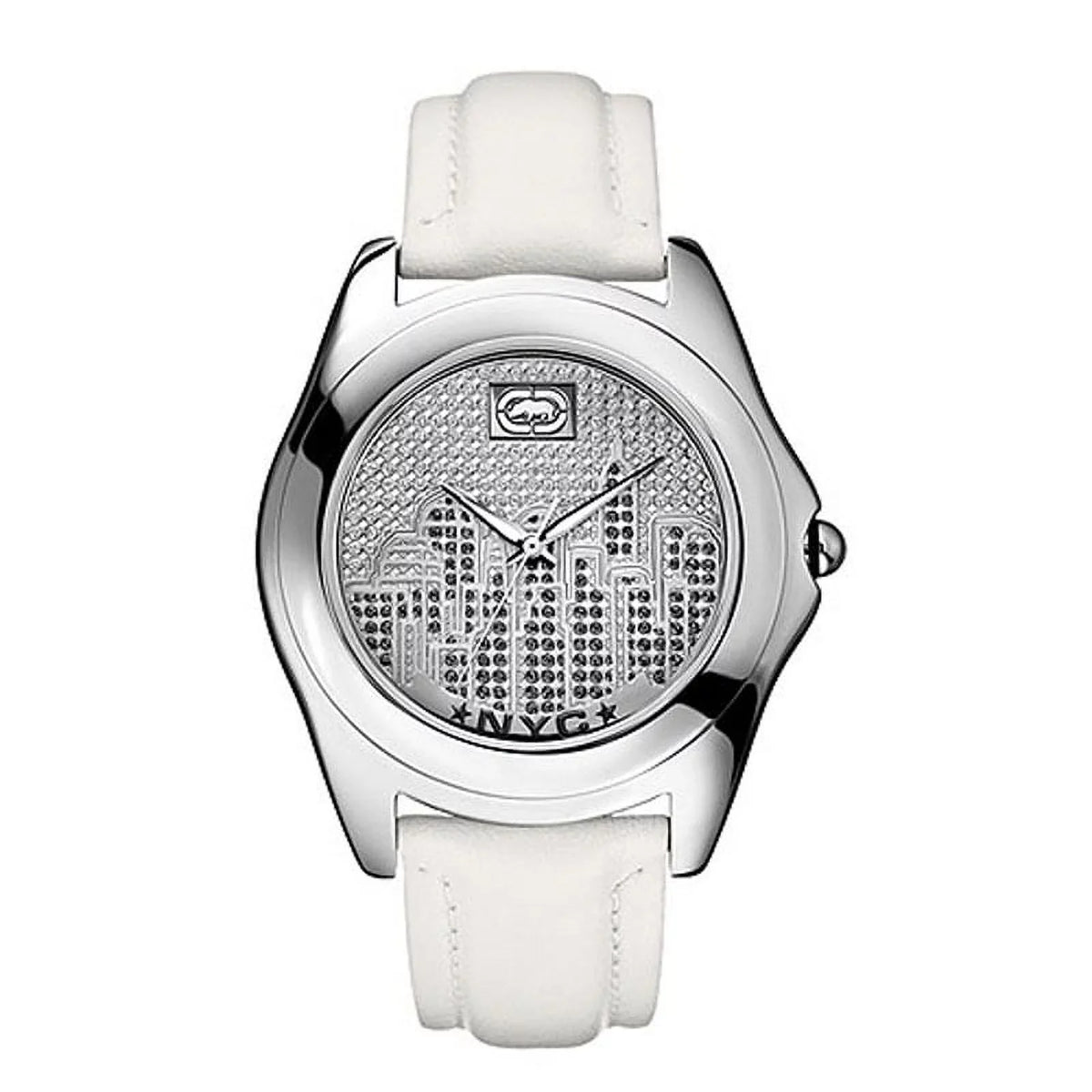 E08504G6 Men White Leather Watch - Perfect for your project
