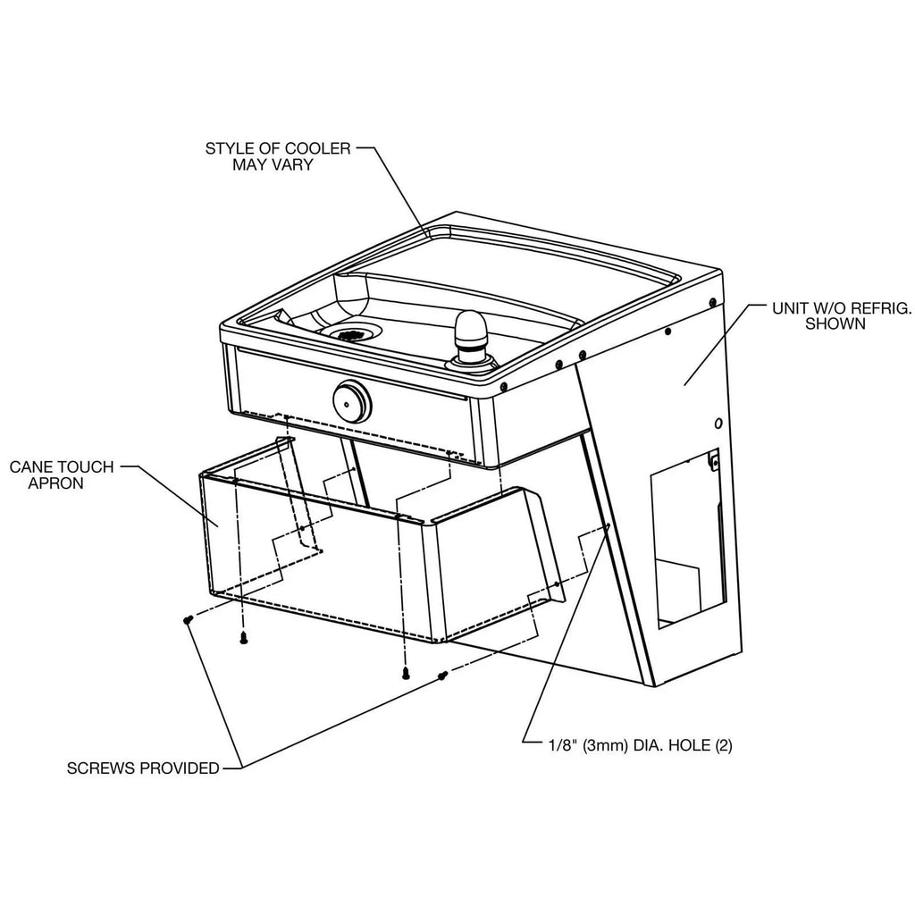 Top-quality Elkay 98324C Cane Apron Accessory Kit - Stainless Steel