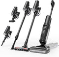 Tineco Floor ONE S7 Stretch Ultra Bezprzewodowy Odkurzacze na sucho i mokro, zapobiegająca splątaniu 180°, czas pracy 50 minut, samooczyszczanie Flashdry 85℃, dwustronne czyszczenie krawędzi(Switch S7 Stretch)
