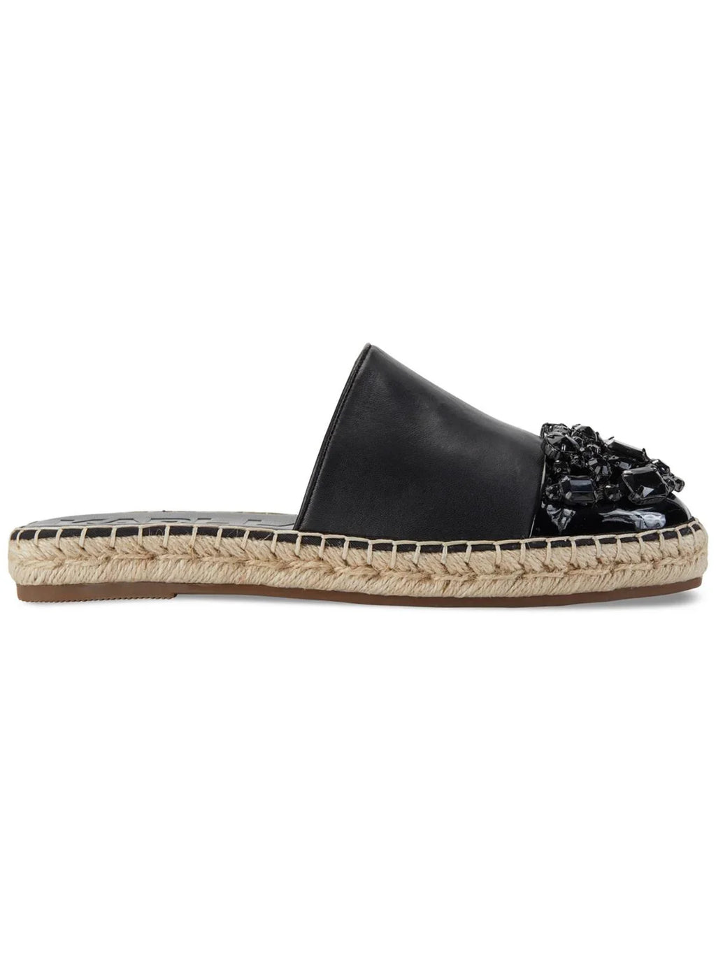Karl Lagerfeld Paris Womens Maxwell Leather Embellished Espadrilles - Perfect for your project