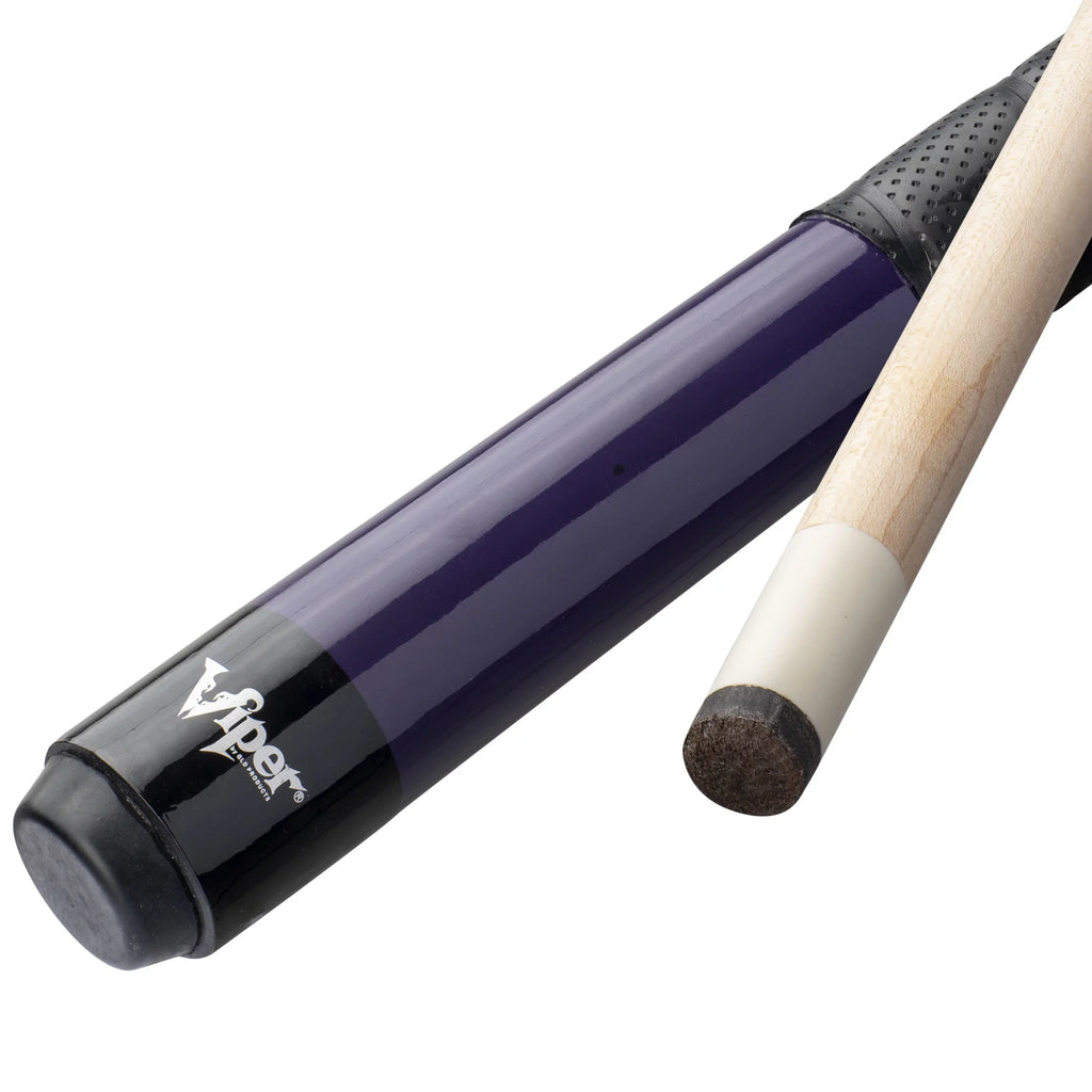 Top-quality Viper Sure Grip Pro 58" Billiard/Pool Cue, 2 Piece, Purple, 19 Ounce