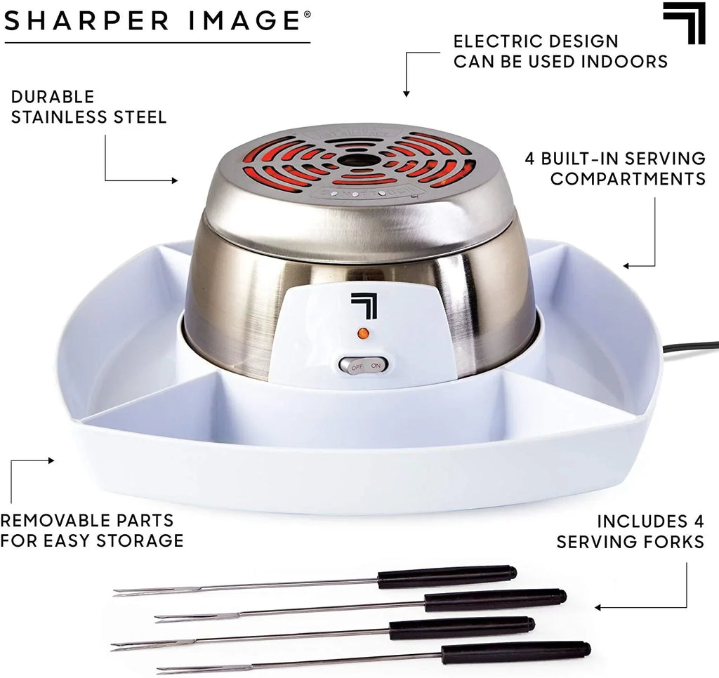 Top-quality SHARPER IMAGE Electric Tabletop S'mores Maker for Indoors, 6 Piece Set