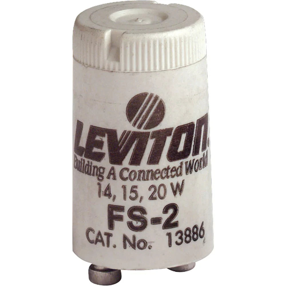 10PACK Leviton 14W/15W/20W 2-Pin T8 FS-2 Fluorescent Starter