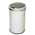 Deodorizer 8 Gallon Round Sensor Trash Can Matte Finish Pearl White