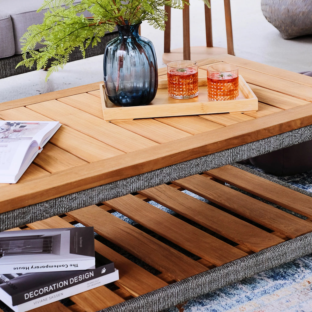 Top-quality Cambridge Casual Nassau Teak Patio Coffee Table