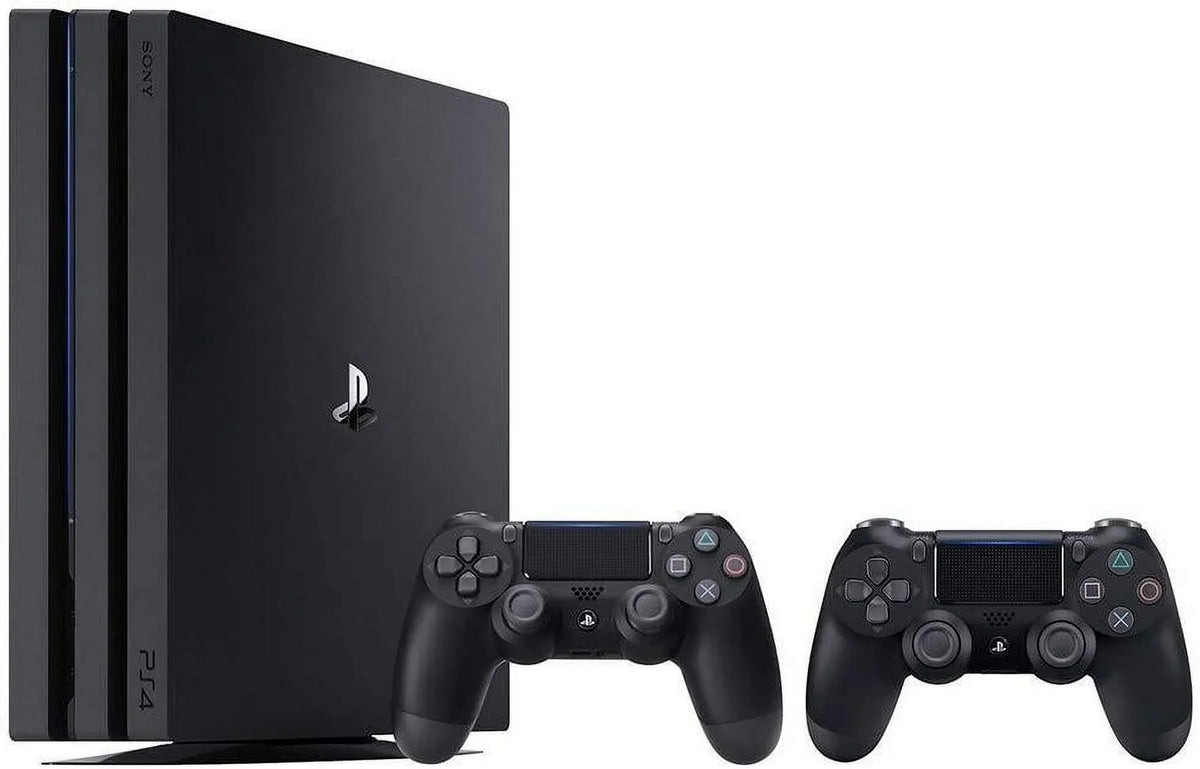 PlayStation 4 Pro Console Bundle (2 Items): PS4 Pro 1TB Console and an Extra PS4 Dualshock 4 Wireless Controller - Jet Black - Perfect for your project
