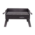 Przenośny grill węglowy Cofan | Grill ze stali chromowanej | Składany grill | Z uchwytami bocznymi | Idealny na kemping, do ogrodu i na patio | Wymiary: 45,5 x 34,5 x 31,5 cm(Por omisión)