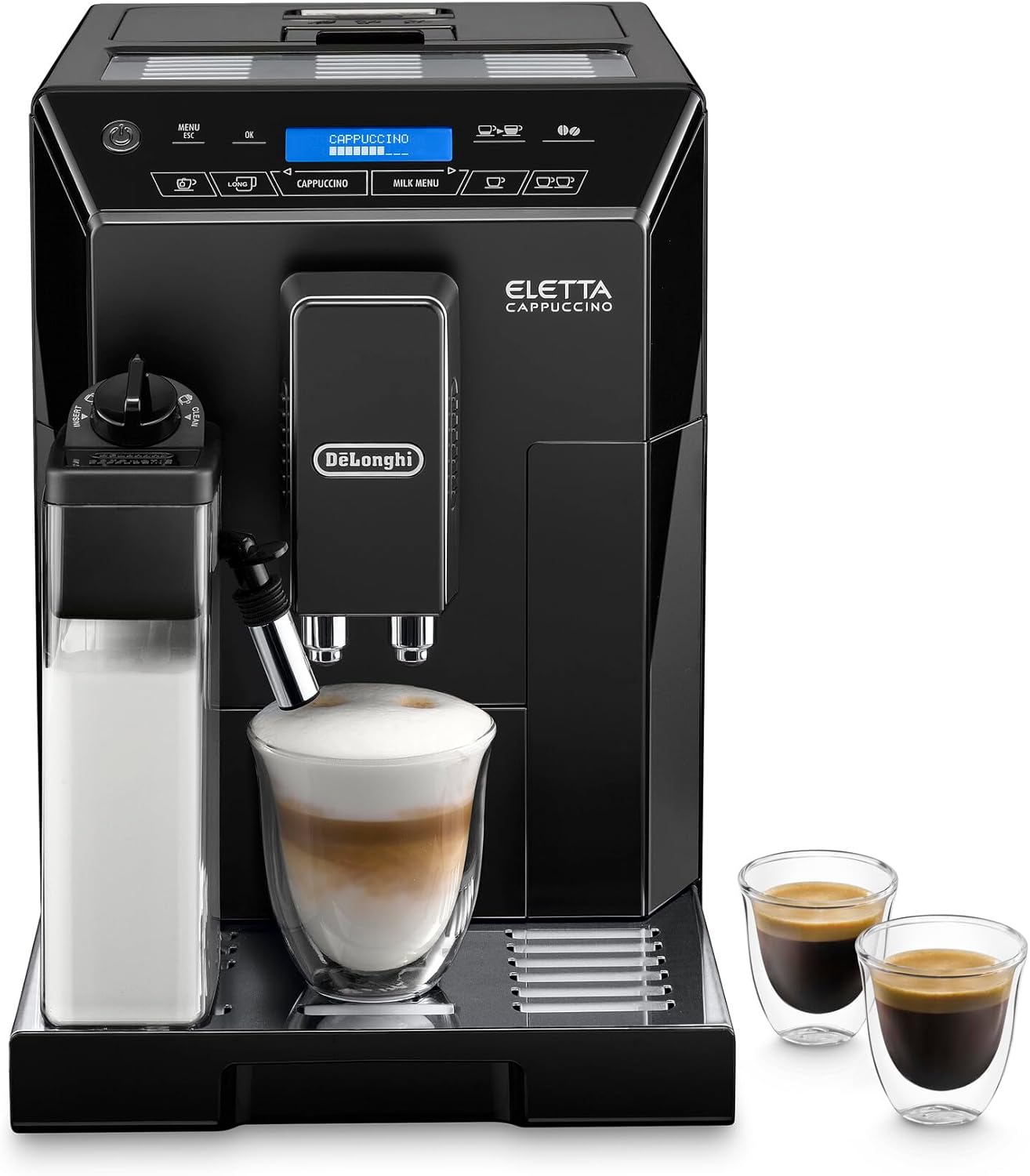 De'Longhi ECAM 44.666.B ELETTA Cappuccino, ECAM44.660.B, wysoki połysk czarny(Czarny o wysokim po?ysku)