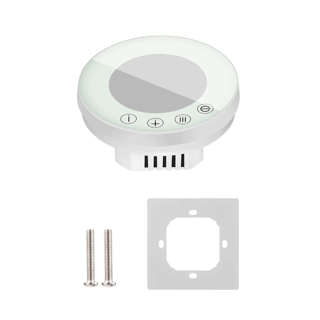 Programmable Smart Digital Room Controller with Round Backlight LCD Touchscreen for Home School Office Hotel