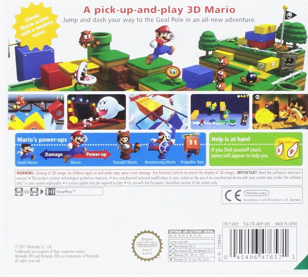 Top-quality Nintendo Selects - Super Mario 3D Land Nintendo 3DS