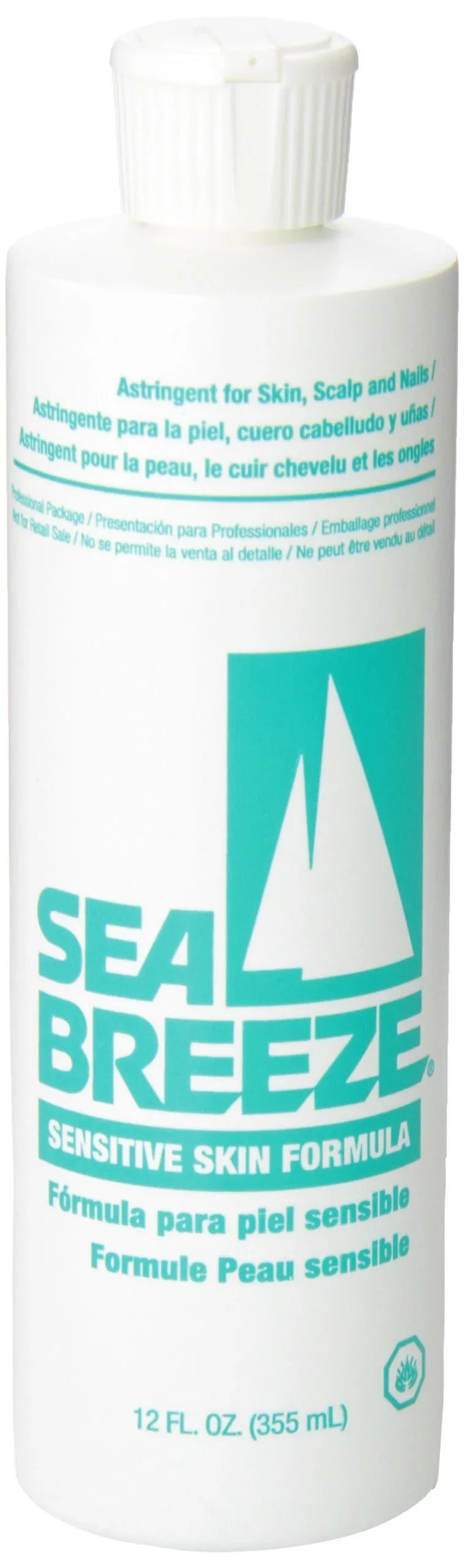 Sea Breeze Barber Astringent Skin, Scalp & Nails SENSITIVE SKIN 12 oz 4 x -SEP0405