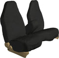 F419 2006-2009 Ford Ranger 60/40 Split Seat With Opening Console in Black Twill - Perfect for your project