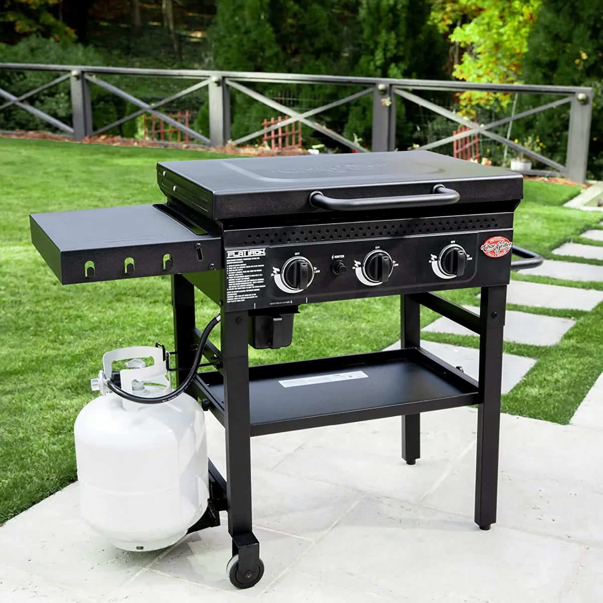 Char-Griller Flat Iron 3 Burner Griddle - Perfect for your project