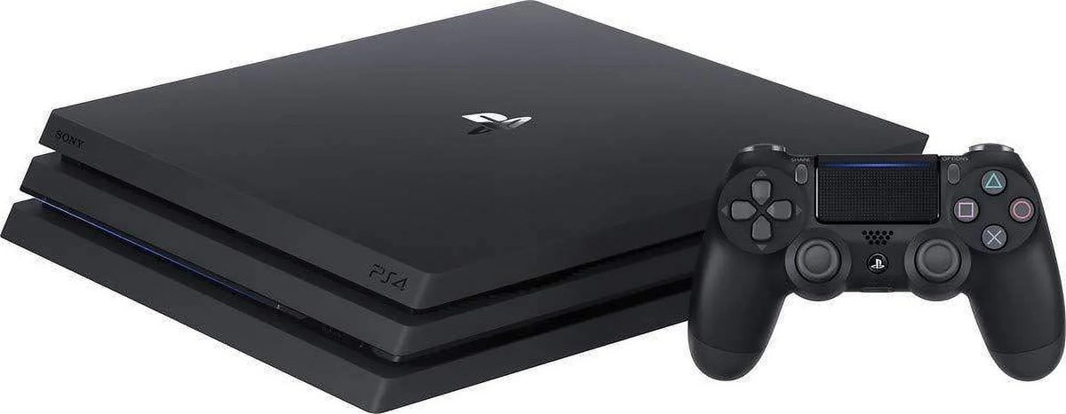 PlayStation 4 Pro Console Bundle (2 Items): PS4 Pro 1TB Console and an Extra PS4 Dualshock 4 Wireless Controller - Jet Black - Perfect for your project