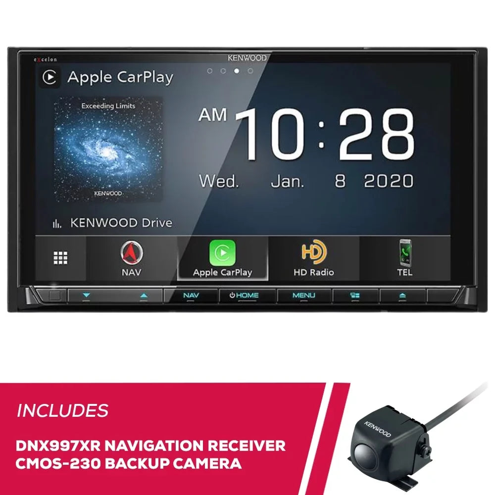 New Kenwood DNX997XR 6.8" DVD Navigation Receiver & CMOS-230 Universal Backup Camera - Perfect for your project