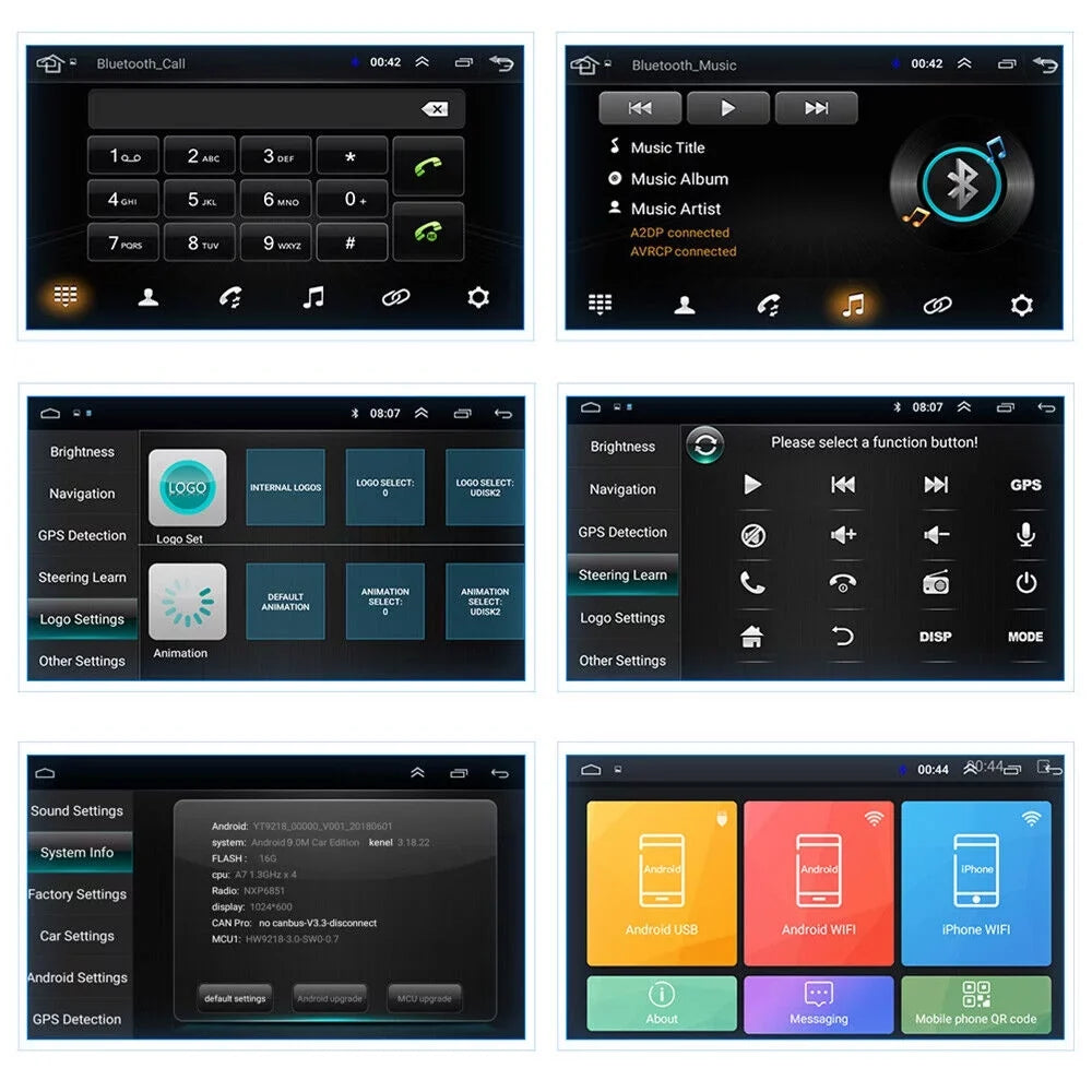 Top-quality kydely 10 Inch On-Board Android 9.1 GPS Wifi Dual Din Touch Screen Player Navigation