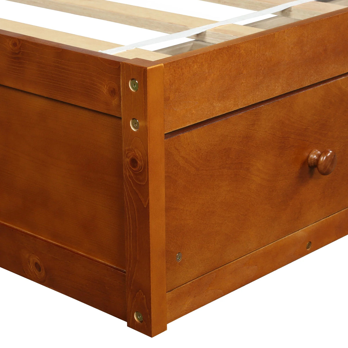 Top-quality Oris Twin Size Wooden Platform Bed - Oak