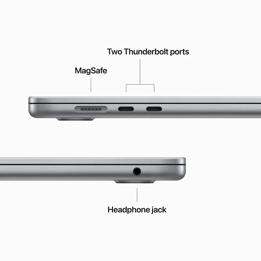Restored Apple Air 15" Laptop with M2 Chip, 8GB RAM, 512GB SSD in Space Gray MQKQ3LL/A Like New (Refurbished)