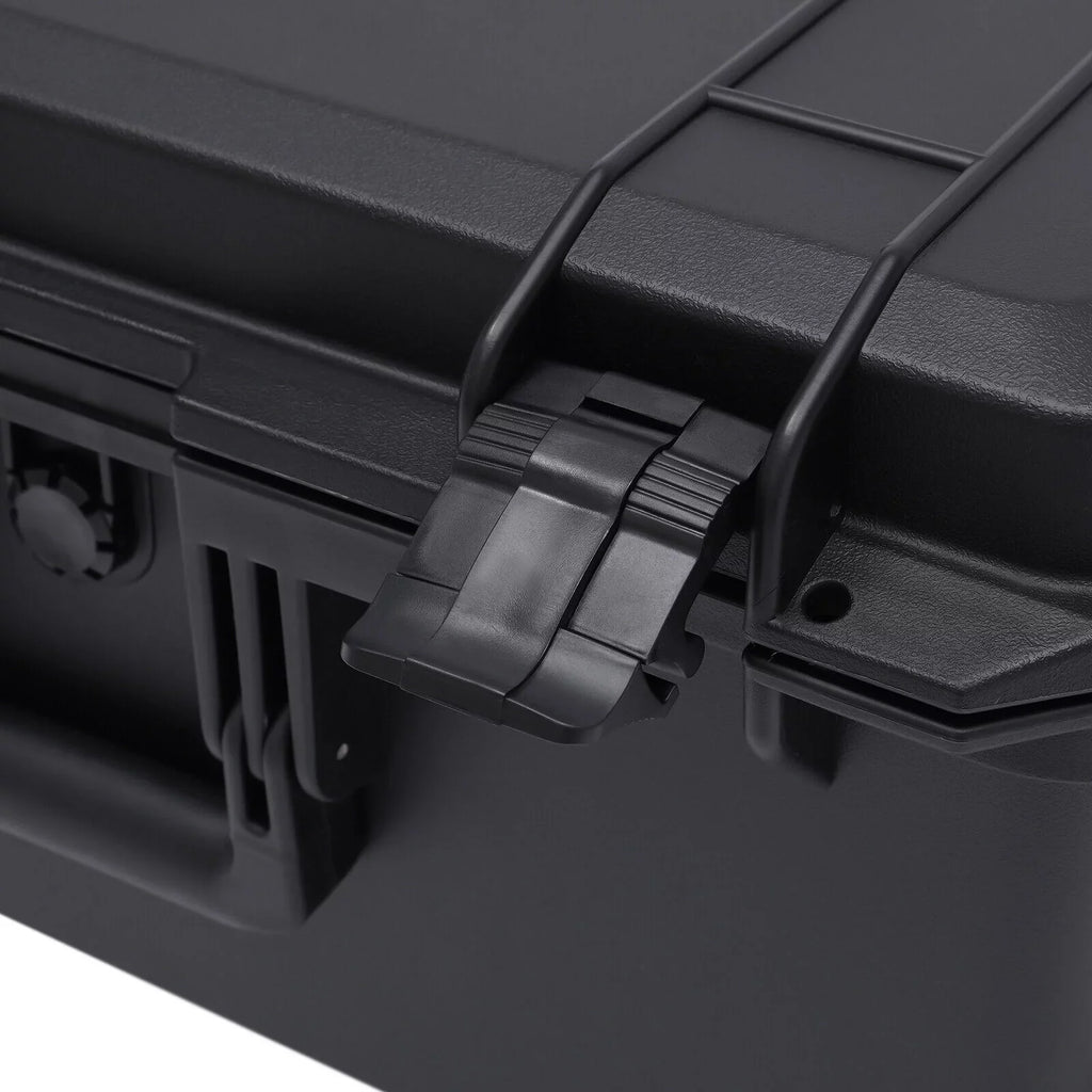 Miumaeov Large Portable Protective Water and Shock Resistant Hard Case Camera Tools Equipment Laptop Hard Case Box with Wheels and Handle with 5 Layers Foam Black 16.7" x 12" x 21.25" - Perfect for your project