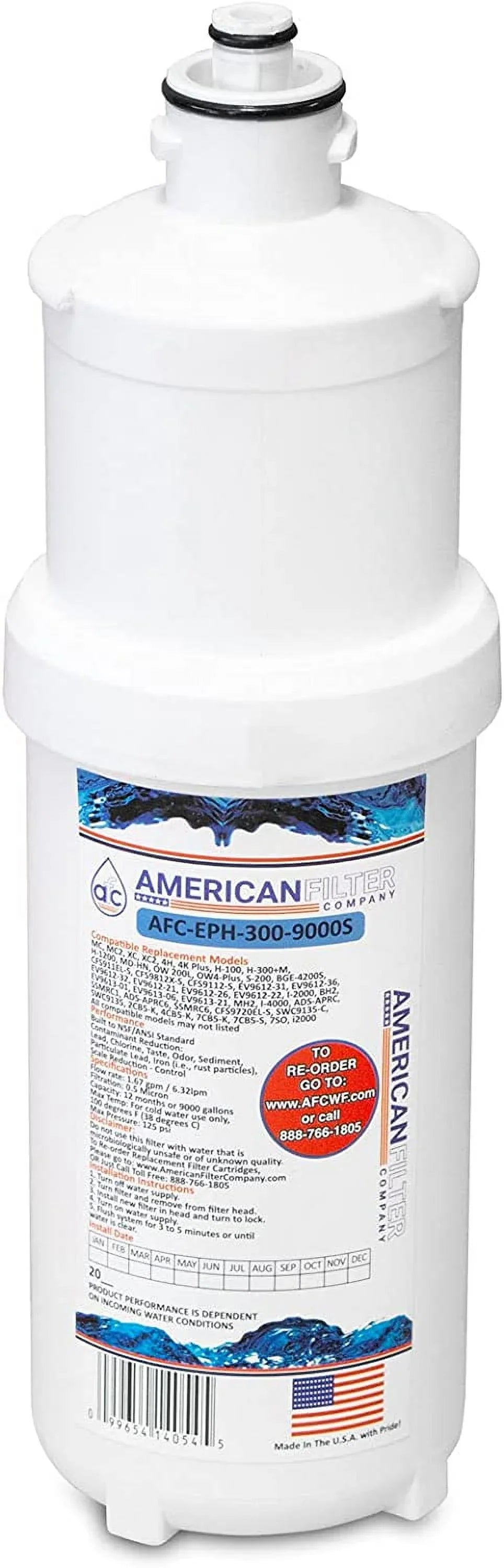 AFC Brand, Water Filter, Model # AFC-EPH-300-12000SK, Compatible With Scotsman(R) SSMRC1 Filternew AFC Brand Model # AFC-EPH-300-9000S 1 - Filter