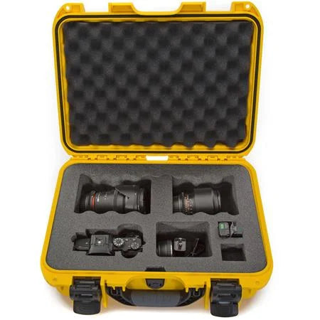 Top-quality Media Series 920 Lightweight NK-7 Resin Waterproof Hard Case with Foam Insert for Sony A7R Camera, Yellow