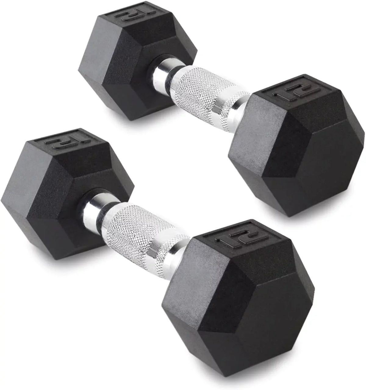 12LB Set Of 2 Hex Dumbbells Rubber Coated Cast Iron Hex Black Dumbbell Weights For Exercises Neoprene Dumbbell Hand Weights Anti-Slip Anti-Roll Hex Shape Colorful 12Lbs Pair - Perfect for your project