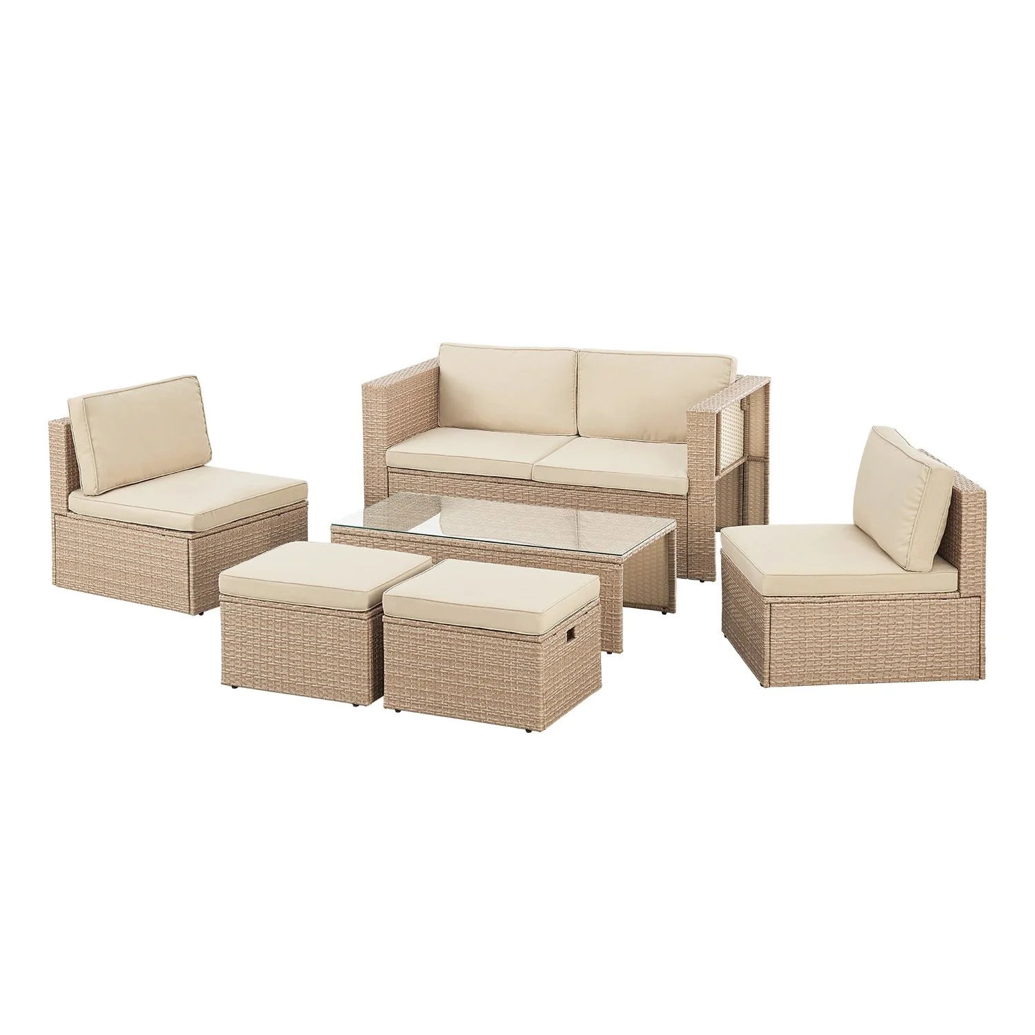 Zestaw ogrodowy Salou Poly Rattan 2026(Crema)