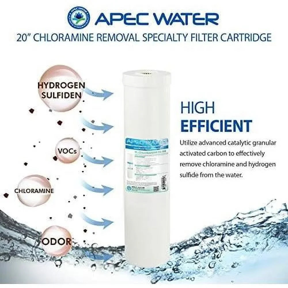 systems 20" replacement specialty filter chloramines hydrogen sulfide removal (fi-chloramine20-bb)