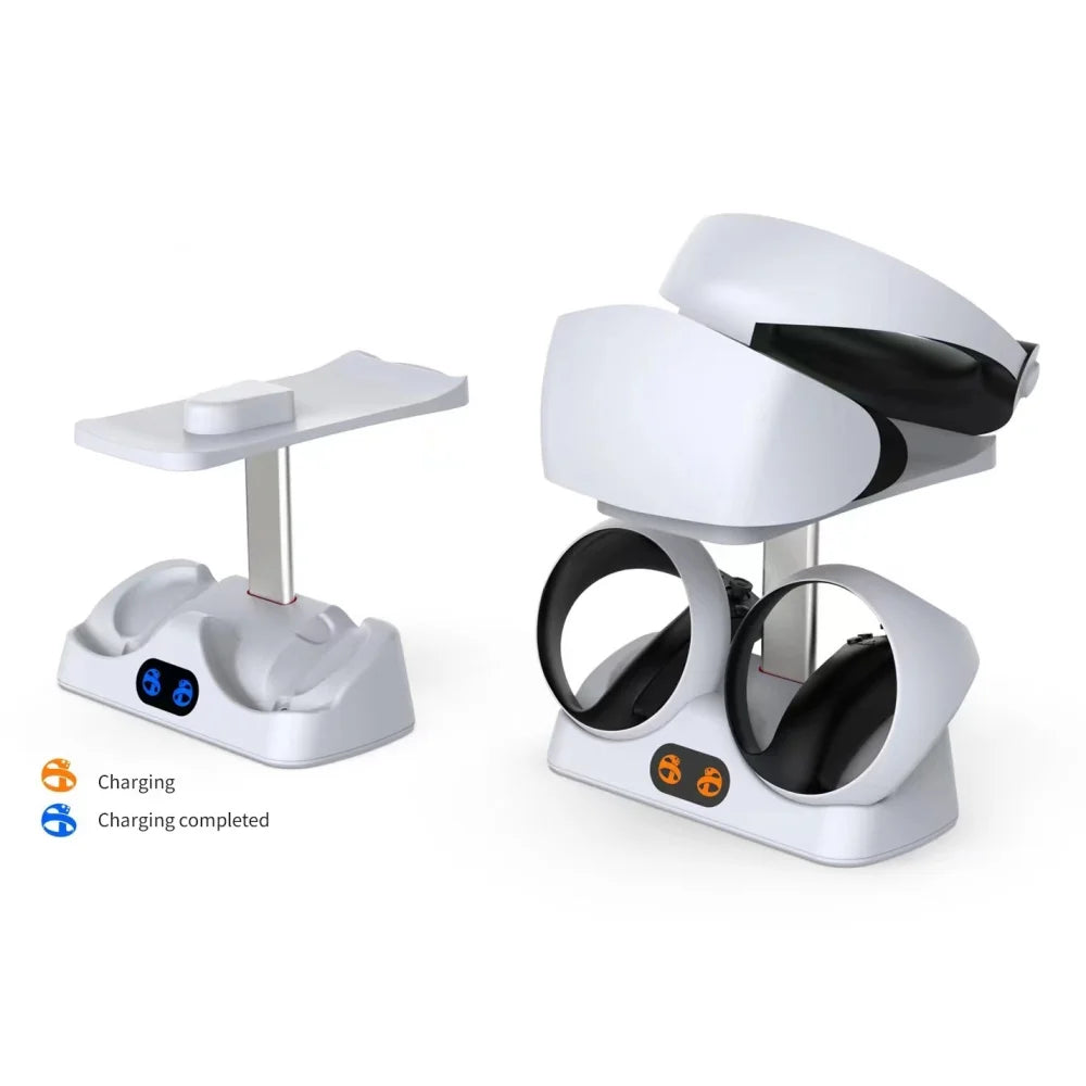 Charging Base for PS5 VR2 with Display Light Handle Charger VR Glasses Game Accessories Bracket