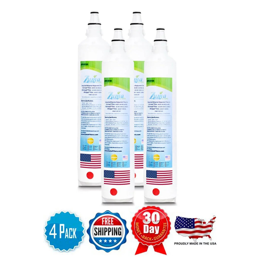 ZUMA Brand , Water Filters , Model # ZWFZ1-RF750 , Compatible with SubzeroÂ® IC18FILH - 4 Pack - Made in U.S.A.