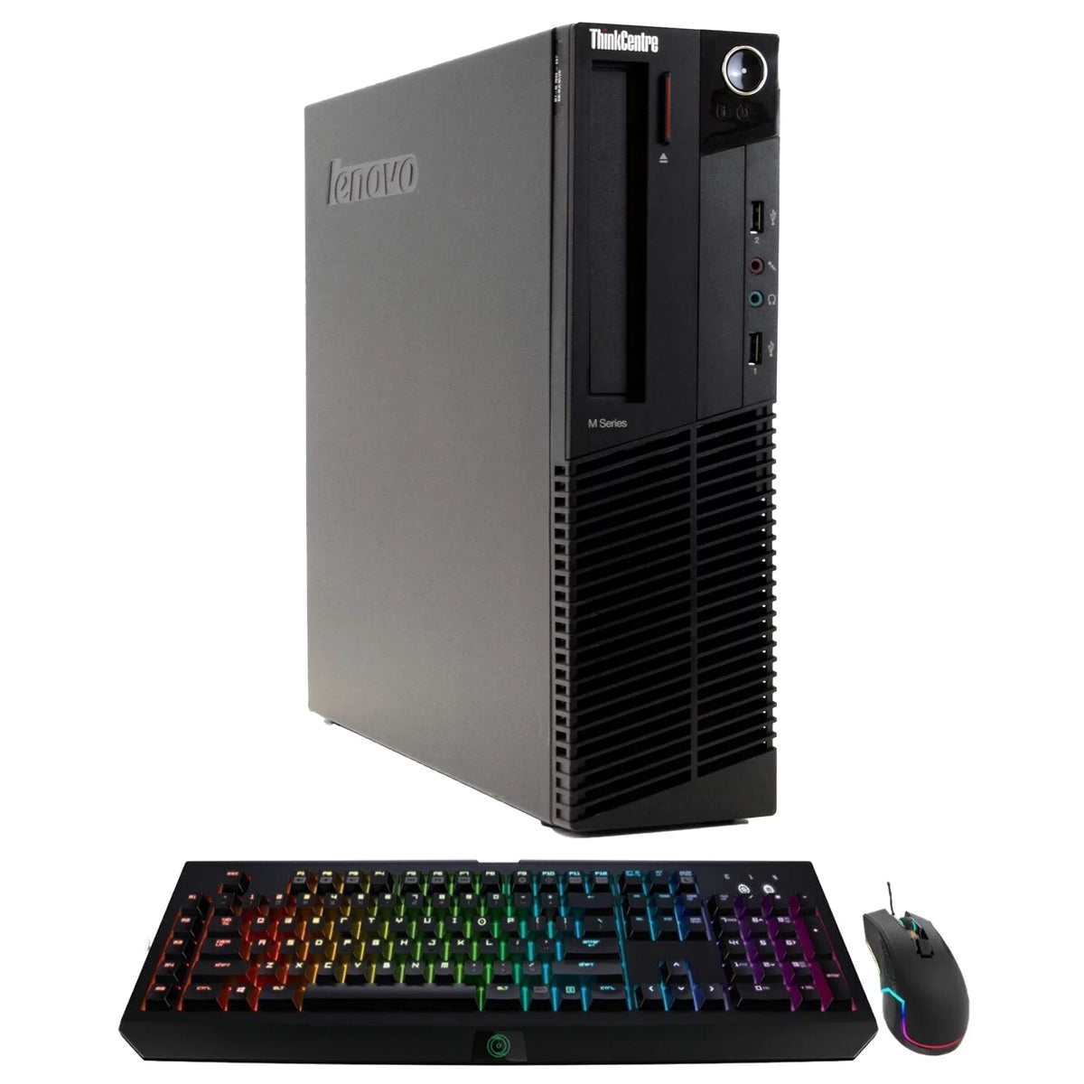 Top-quality M92P Desktop Computer PC - Quad- i5, 500GB HDD, 16GB DDR3 RAM, Windows 11 Pro, DVD, WIFI, RGB Keyboard and Mouse (Used - Like New)