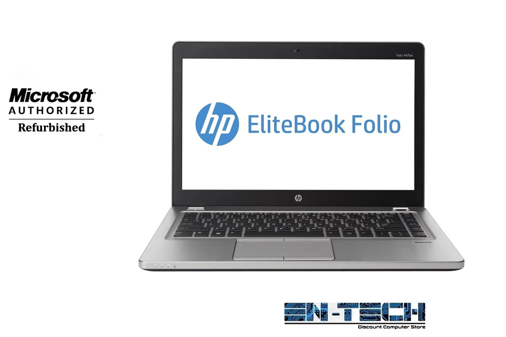 Top-quality EliteBook Folio 9470m 14.0 in USED Laptop - i5 3437U 3rd Gen 1.90 GHz 8GB 128GB SSD Windows 10 Pro 64-Bit - Webcam