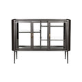 Elegancka Szafka Szklana z Metalowymi Akcentami – Nowoczesny Design dla Wnętrza