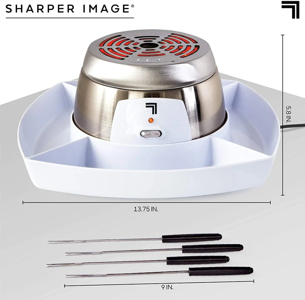 Top-quality SHARPER IMAGE Electric Tabletop S'mores Maker for Indoors, 6 Piece Set