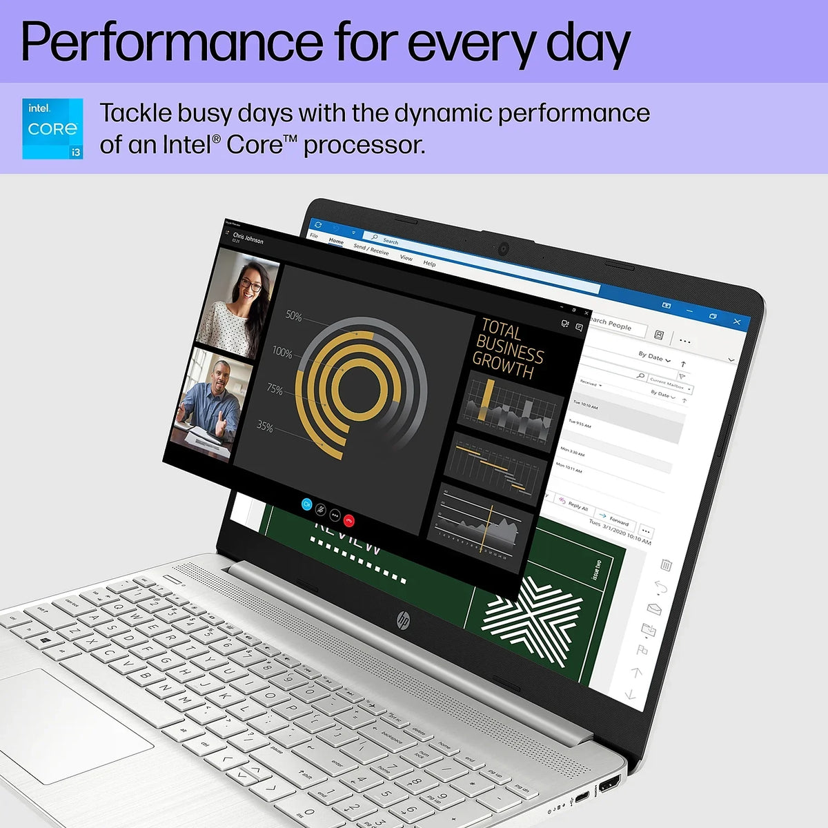 15.6" Laptop i3-1215U 8GB Memory 256GB SSD Windows 11 Home (8J0Z6UA#ABA)