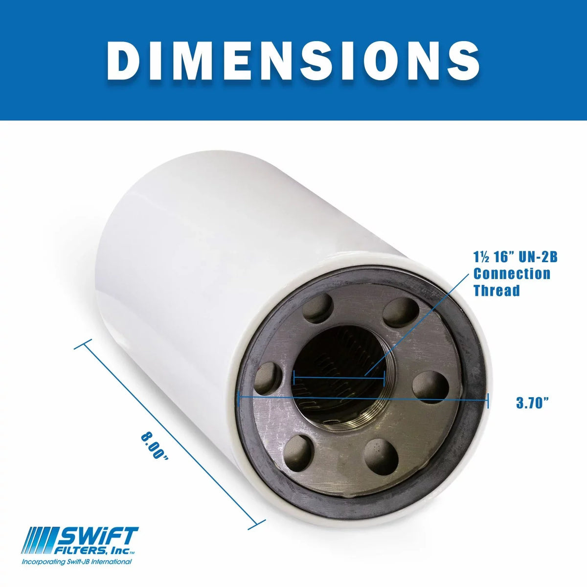 Top-quality Direct Interchange for FLEETGUARD HF6607 Spin-On Filter Element Microglass Construction 6 Micron