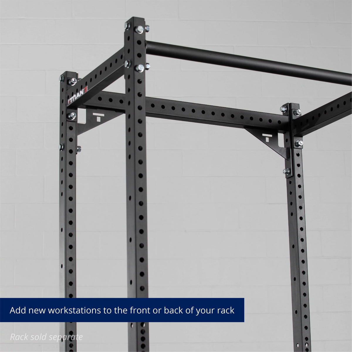Titan Fitness T-3 Series Crossmember With Gussets, 2" x 3" Stabilizer Bar Power Rack Connector - Perfect for your project