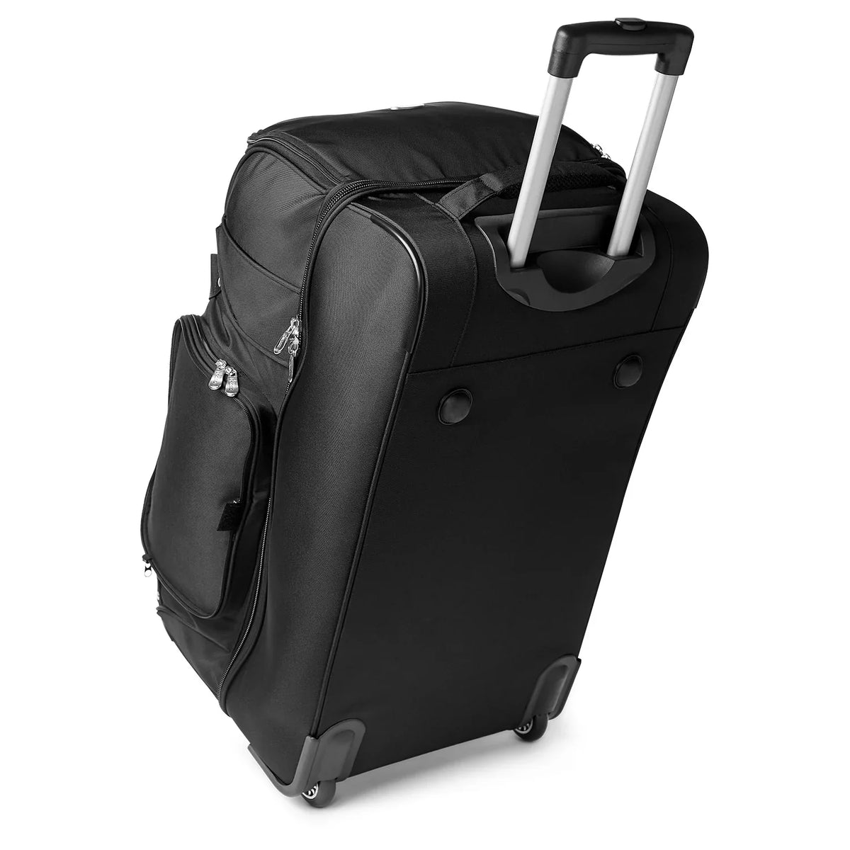 MOJO Wisconsin Badgers Black 27'' 2-Wheel Drop Bottom Rolling Duffel Bag - Perfect for your project
