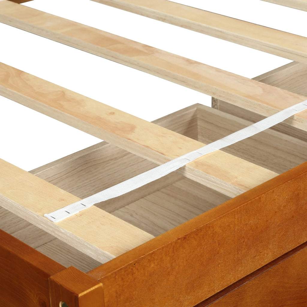 Top-quality Oris Twin Size Wooden Platform Bed - Oak