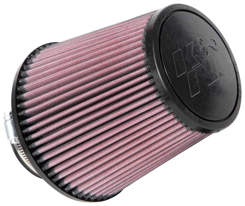 K&N Universal Clamp-On Air Filter: High Performance, Premium, Washable, Replacement Filter: Flange Diameter: 3 In, Filter Height: 6 In, Flange Length: 1.75 In, Shape: Round Tapered, RU-4180