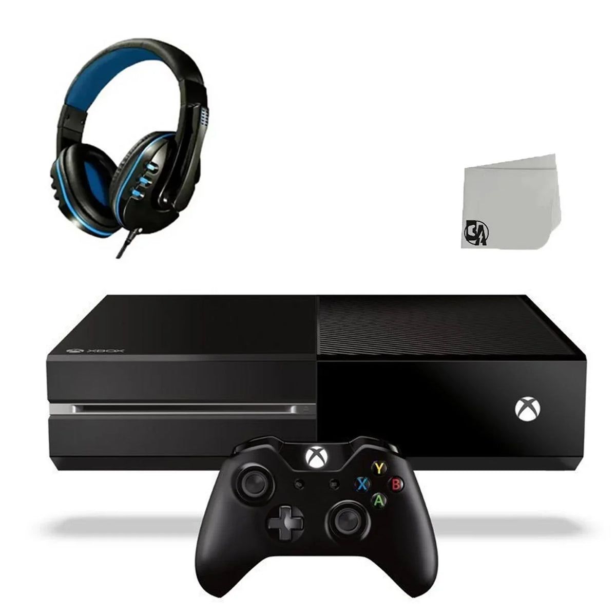 Xbox One Original 500GB Gaming Console Black With Headset BOLT AXTION Bundle Used