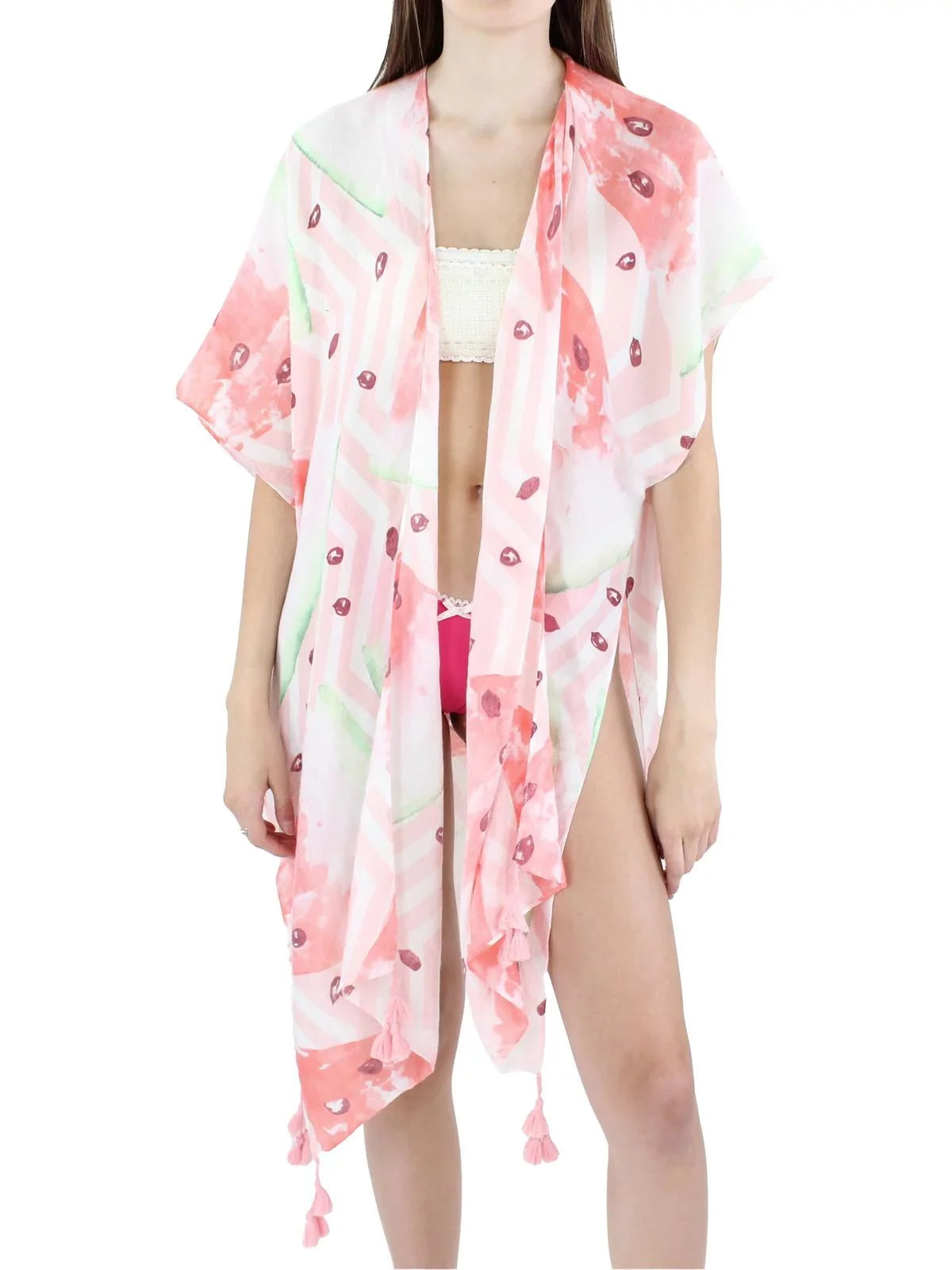 Top-quality Area Stars Womens Watermelon Sheer Printed Shawl/Wrap