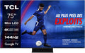 TCL 32V5C - Smart QLED Full HD 32-calowy telewizor Direct LED z systemem Android TV i HDR - kompatybilny z Google Cast i Google Home, smukła konstrukcja [klasa efektywności energetycznej F](QM8B/75 Zoll)