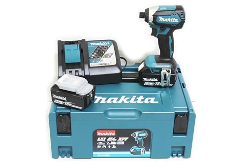 Makita Dtd153Rtj Wkrętarka, Niebieski/Czarny, ‎29.5 x 39.5 x 16.5 cm; 1.5 kg(18V/Ładowarka w Makpac)