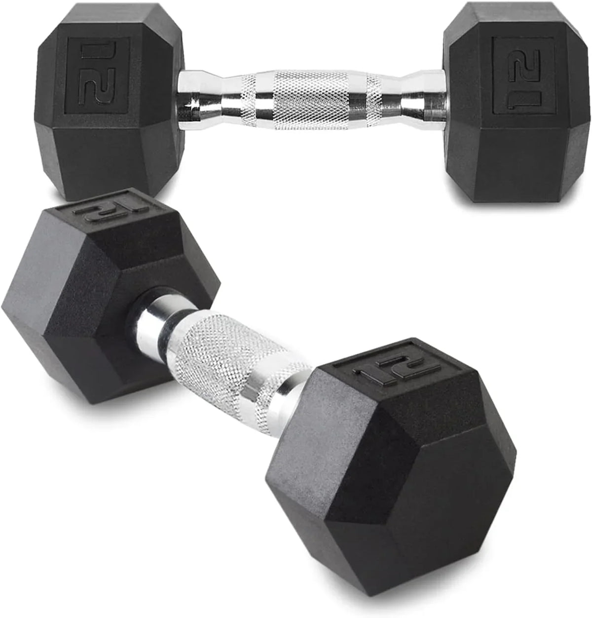 12LB Set Of 2 Hex Dumbbells Rubber Coated Cast Iron Hex Black Dumbbell Weights For Exercises Neoprene Dumbbell Hand Weights Anti-Slip Anti-Roll Hex Shape Colorful 12Lbs Pair - Perfect for your project
