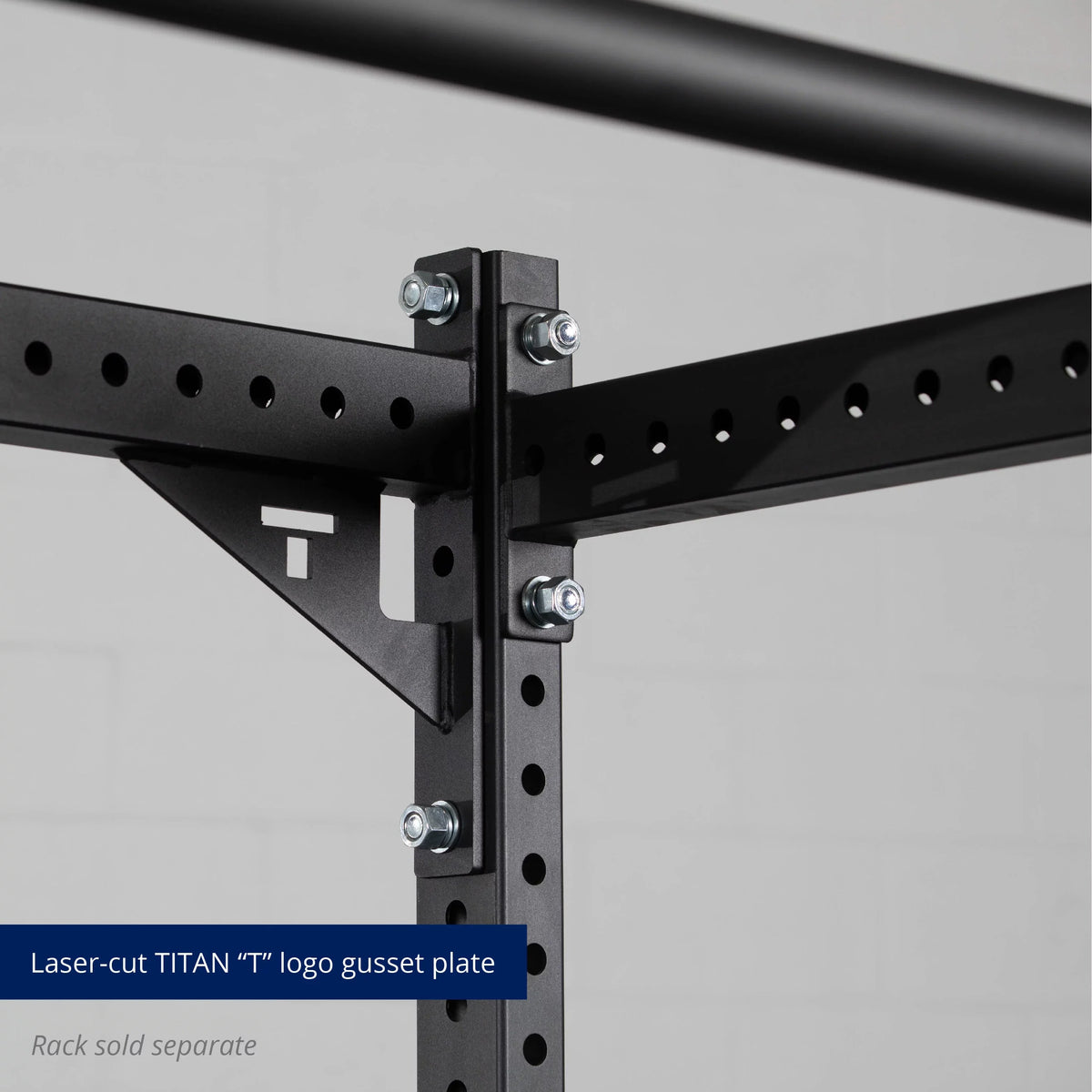 Titan Fitness T-3 Series Crossmember With Gussets, 2" x 3" Stabilizer Bar Power Rack Connector - Perfect for your project