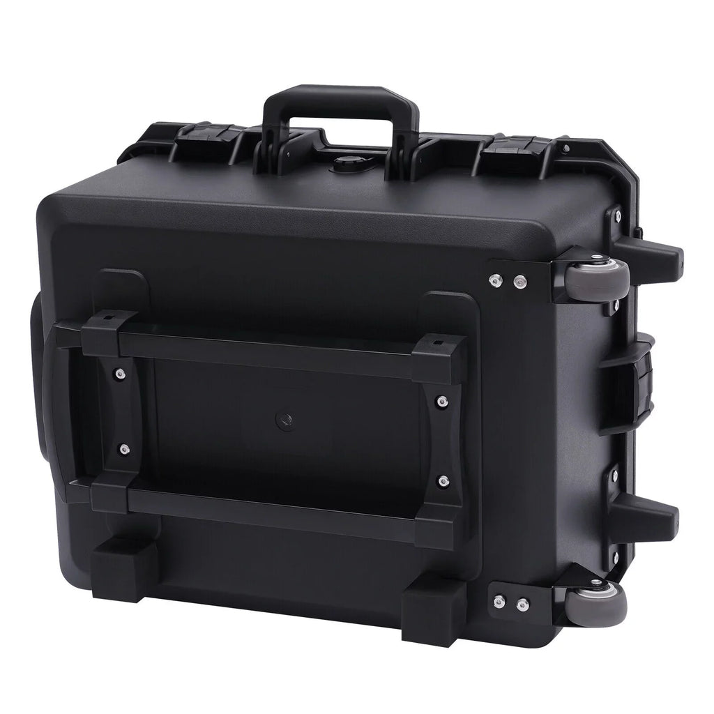 Miumaeov Large Portable Protective Water and Shock Resistant Hard Case Camera Tools Equipment Laptop Hard Case Box with Wheels and Handle with 5 Layers Foam Black 16.7" x 12" x 21.25" - Perfect for your project