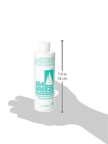 Sea Breeze Barber Astringent Skin, Scalp & Nails SENSITIVE SKIN 12 oz 4 x -SEP0405